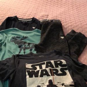 Boys Abercrombie Kids winter lot t-shirts joggers